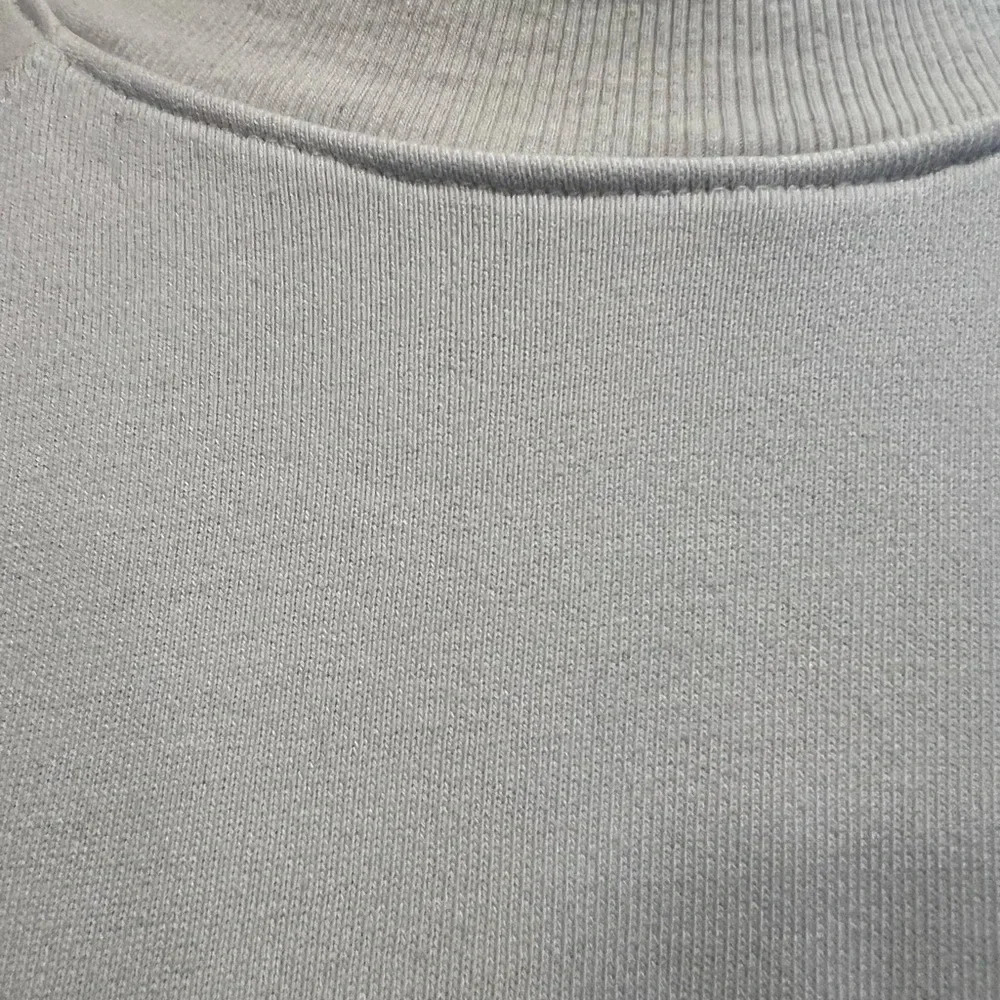 AGOLDE - Sweatshirt Washed French Terry Cotton Boxy Light Grey Puff Shoulders S - Picture 5 of 9